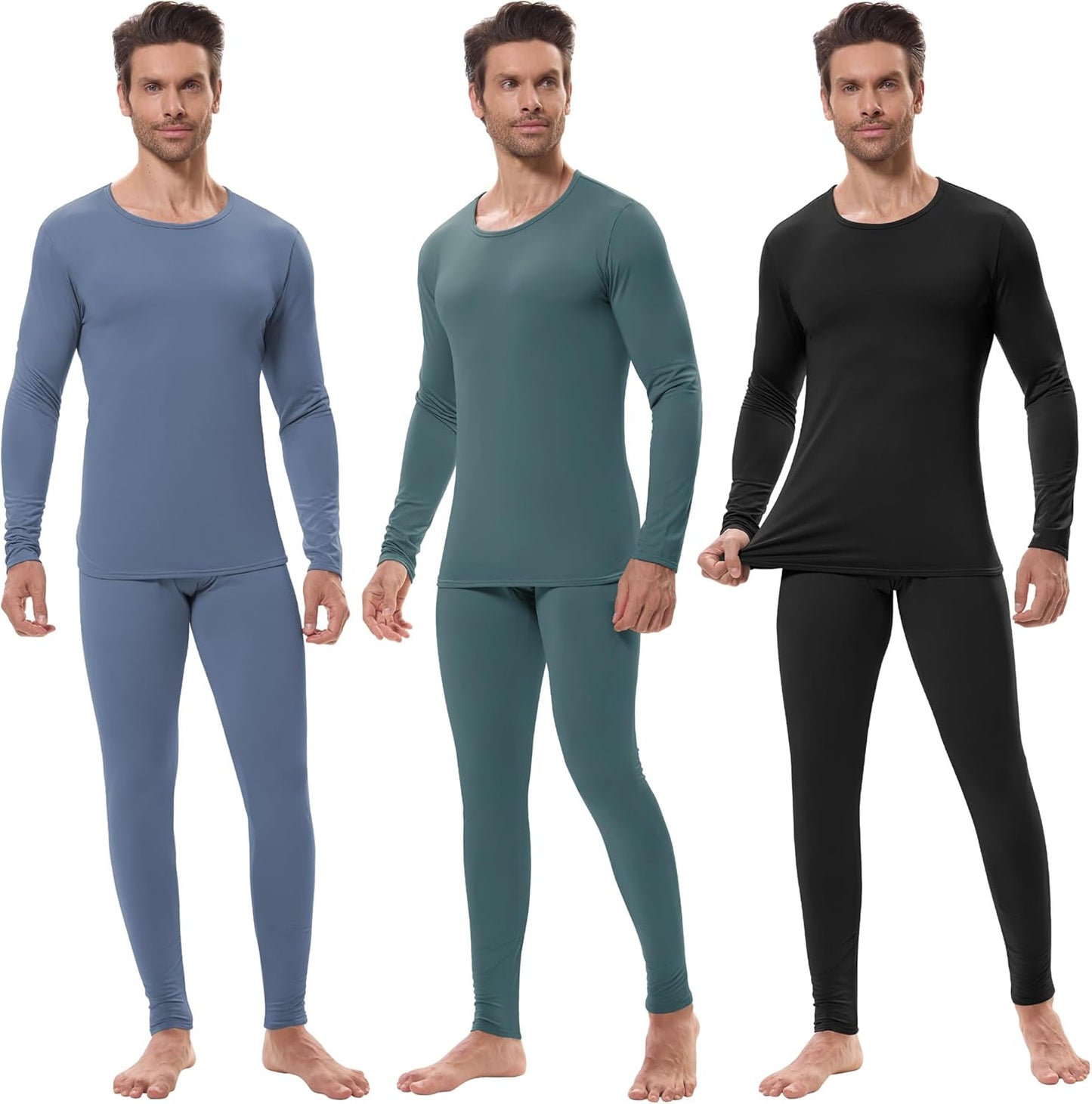 URATOT Men's Thermal Underwear Set for Cold Winter Comfort