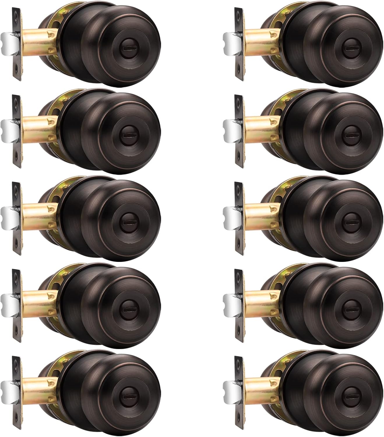 Probrico Privacy Door Knob Set for Bedroom and Bathroom Use