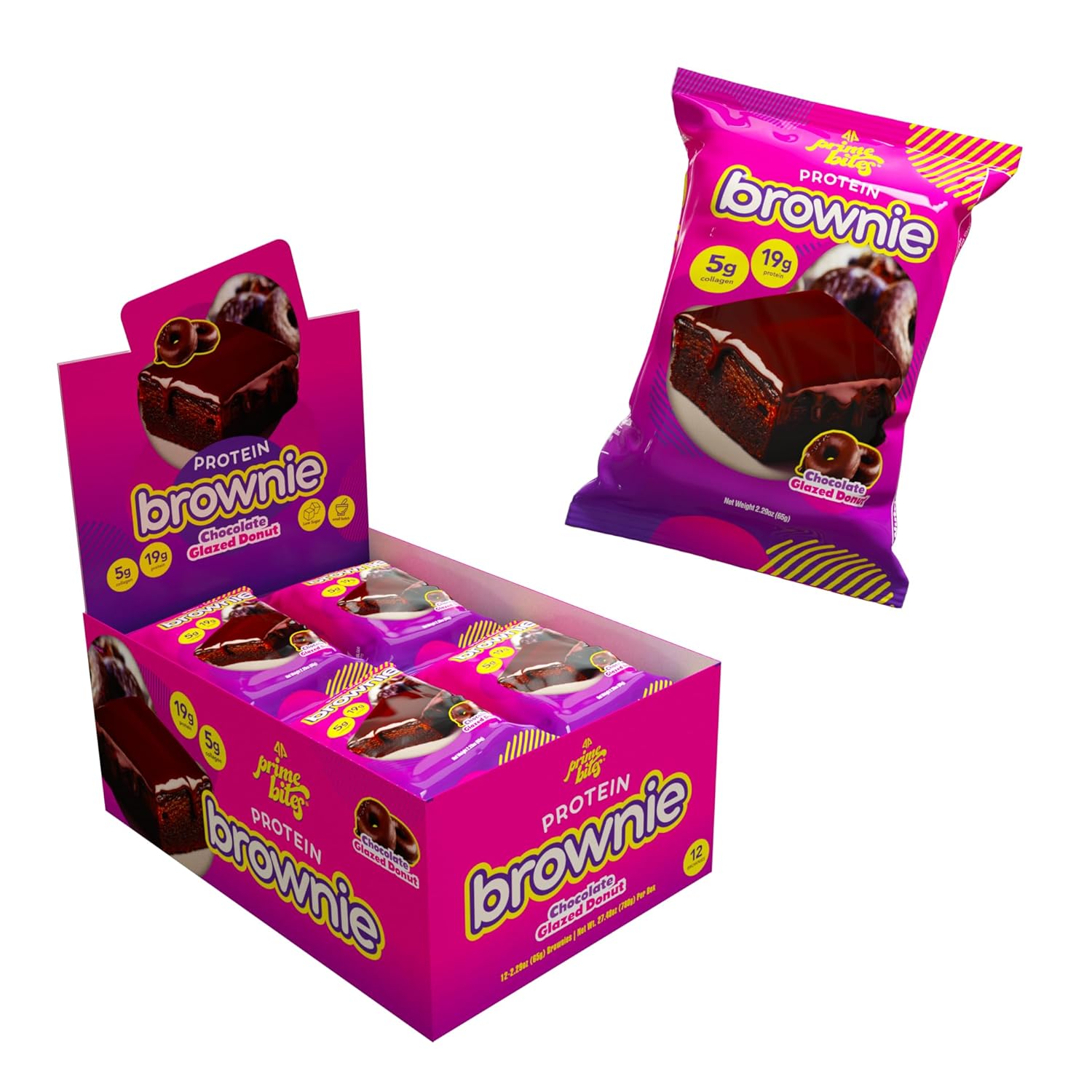Prime Bites Protein Brownie - Delicious Low Sugar Snack Treat