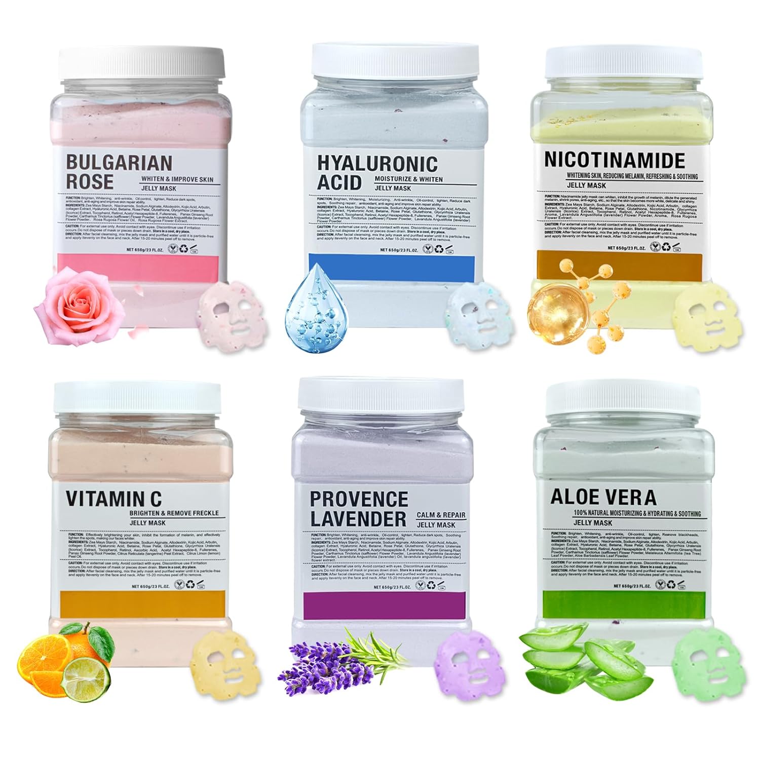Jelly Mask for Facials Professional Hydrating Peel-Off Gel