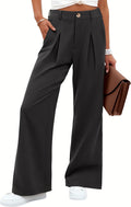 Wide Leg Dress Pants for Women - Chic High Waisted Trousers