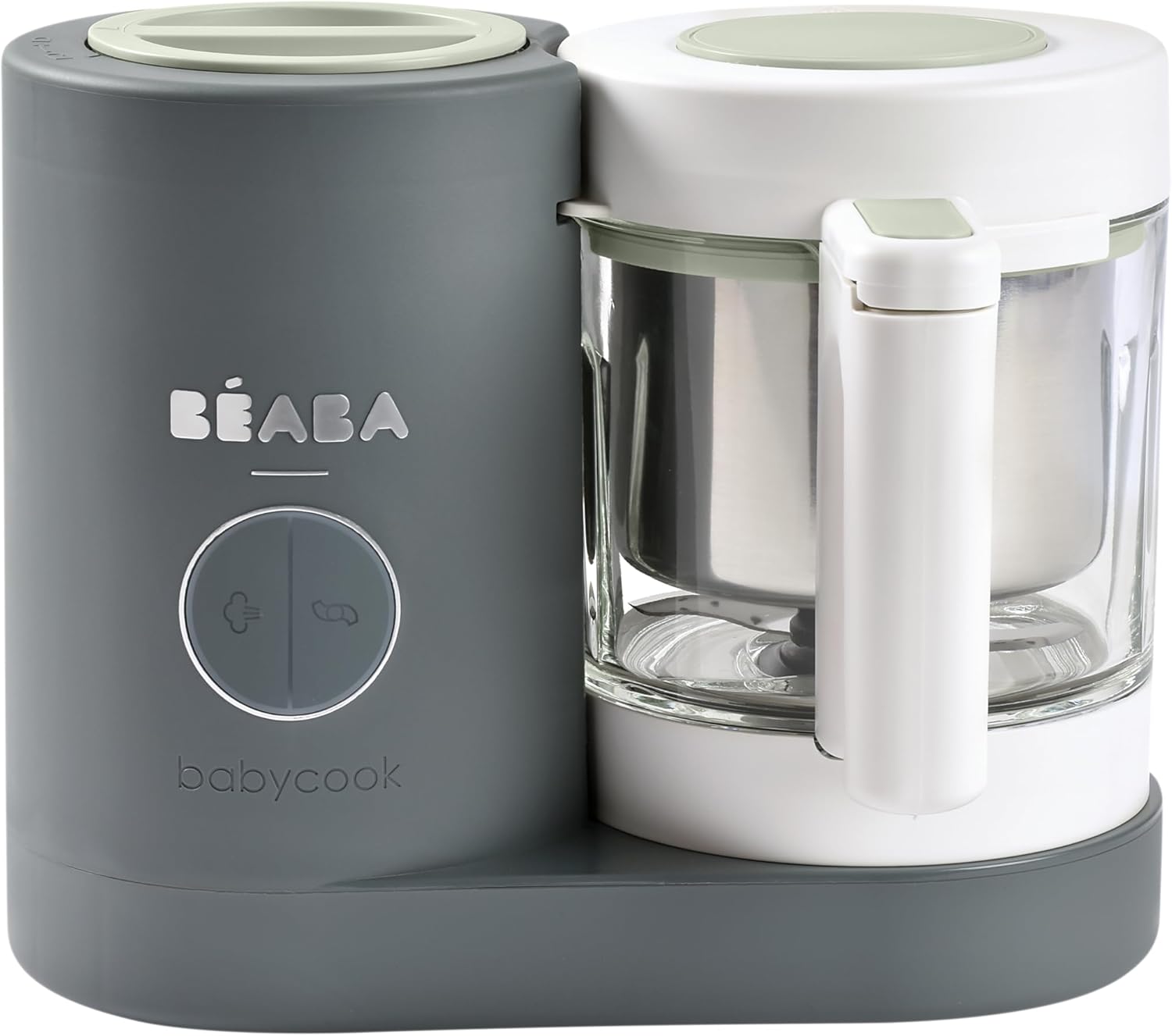 Beaba Neo Baby Food Maker | Glass & Steel | Fast 34 Servings | Celebrity Trusted