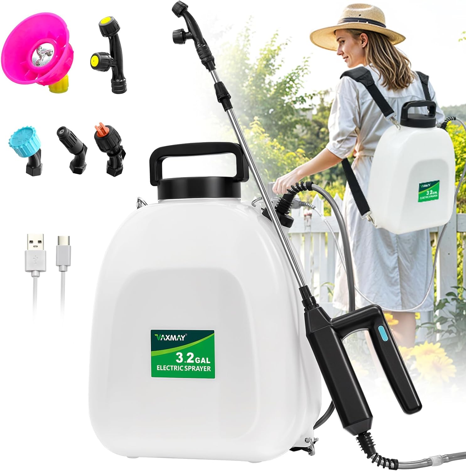 Battery Powered Sprayer 3.2 Gallon for Effortless Garden Care
