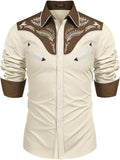 Casual Men's Cowboy Shirt from COOFANDY for a Rustic Look