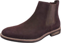 Bruno Marc Men's Suede Leather Chelsea Ankle Boots - Suede Black