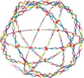 Original Hoberman Sphere Plastic Expandable Toy Rainbow - Playful