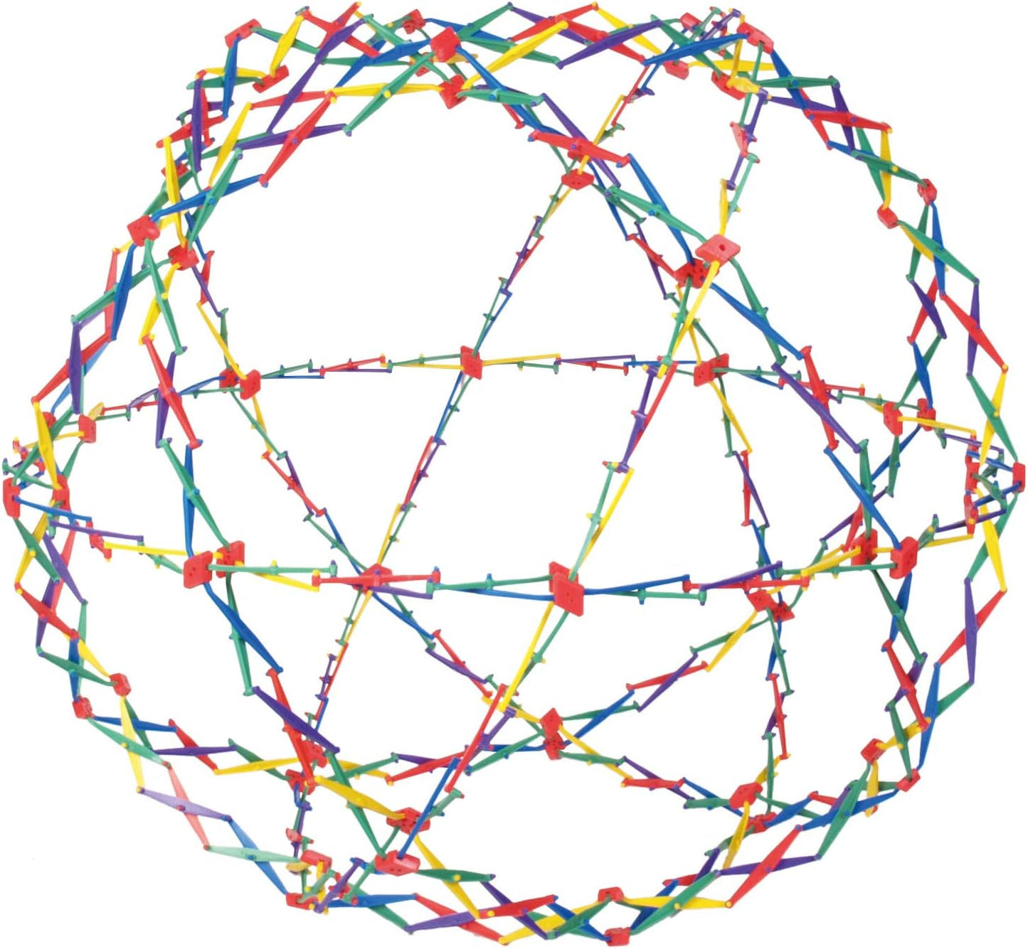 Original Hoberman Sphere Expandable Toy for Kids - Rainbow Fun