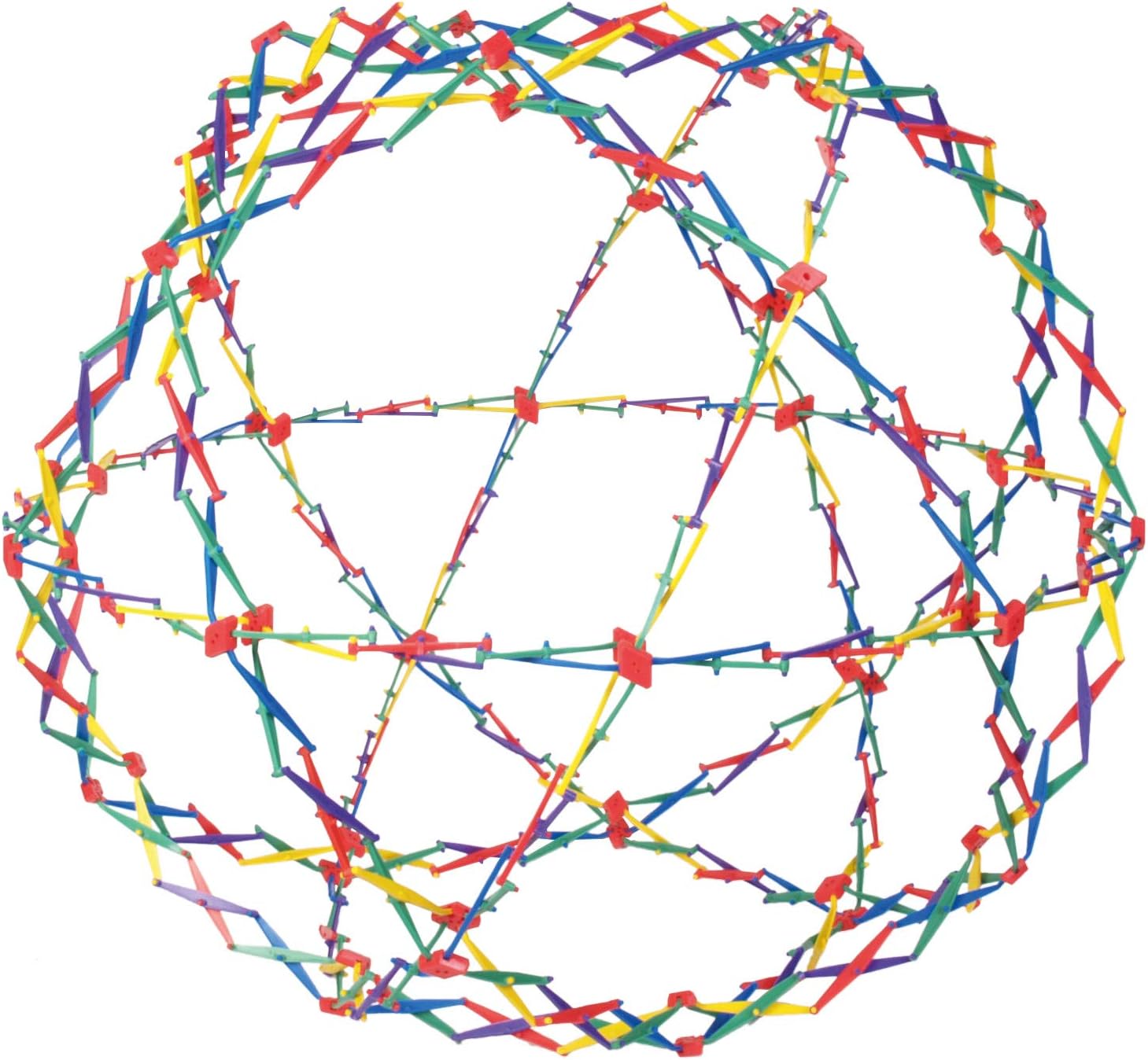 Original Hoberman Sphere Expandable Toy for Kids - Rainbow Fun