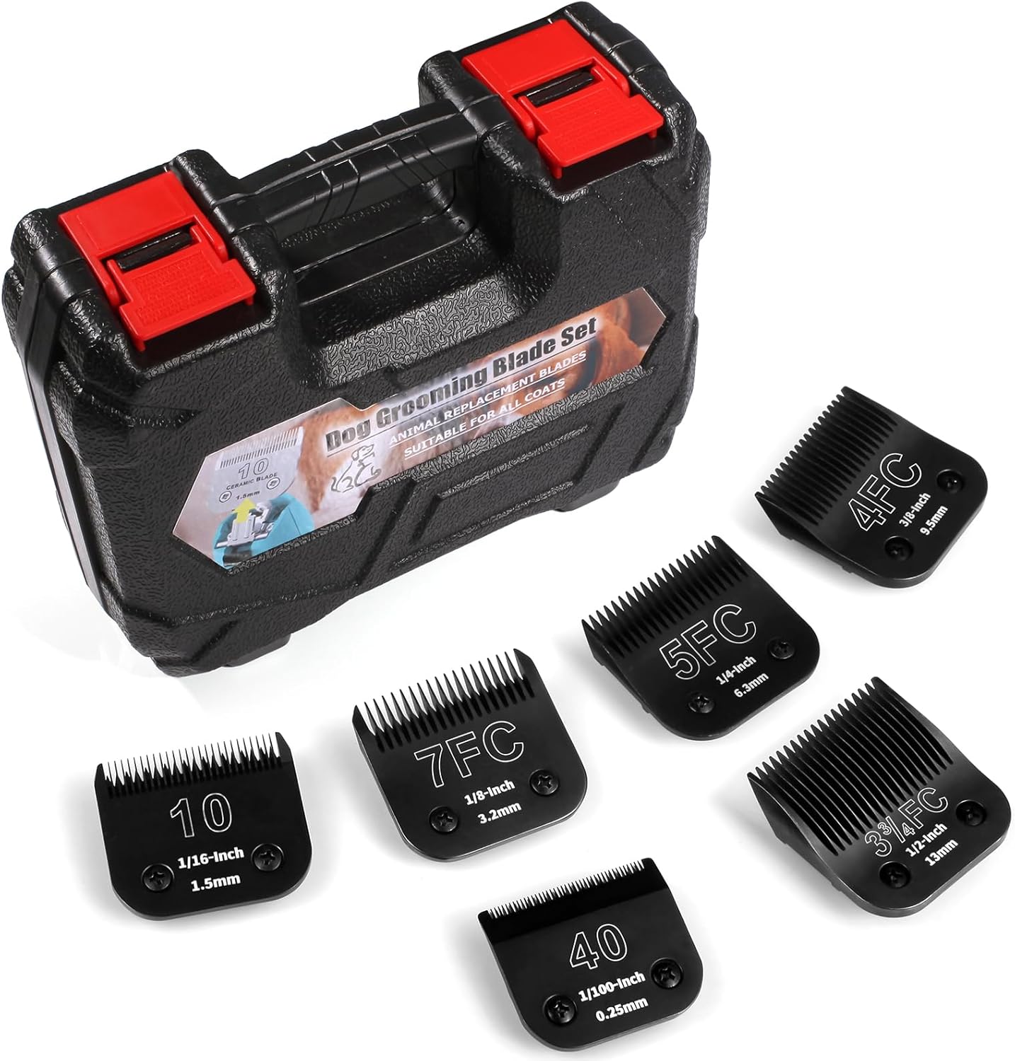 Detachable Dog Grooming Steel Blades for Andis and Wahl Clippers