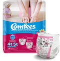 Comfees Girl Training Pants Size 4T-5T White 114 Count - Comfortable