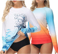 VAYAGER Womens Rash Guard UPF 50+ Long Sleeve Swim Shirt - Sun Shield