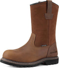 HISEA NINGO Steel Toe Work Boots for Men - Waterproof Wellington Boots