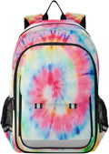 Tie Dye Rainbow Swirl School Backpack - Lightweight Laptop Bag