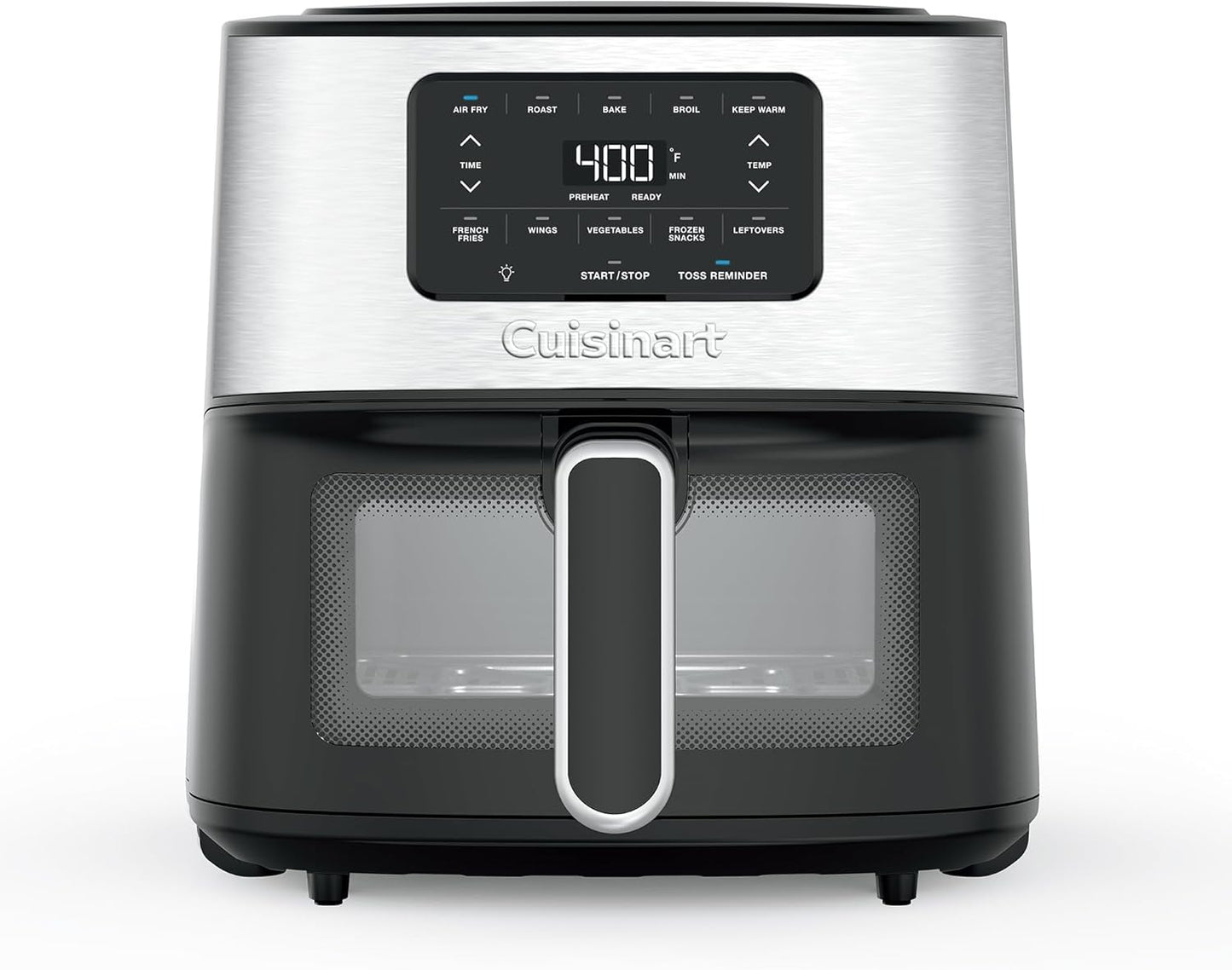 Cuisinart 6-Qt Stainless Steel Air Fryer: 5 Presets for Quick Cooking
