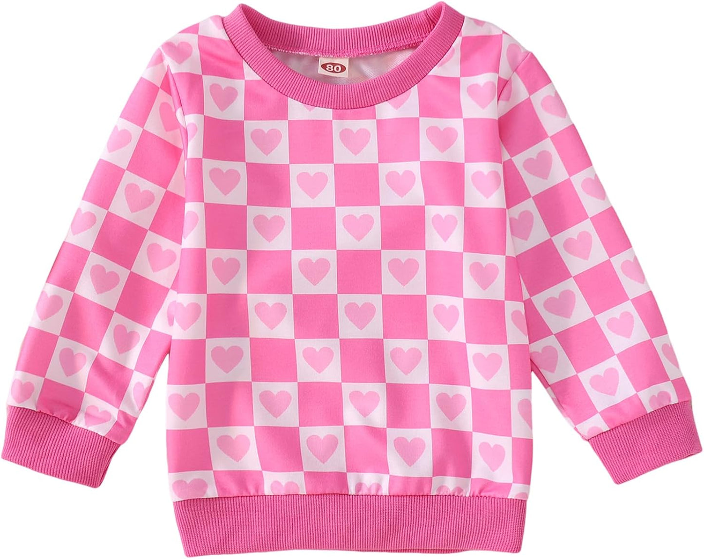 BOUTIKOME Toddler Valentine Sweatshirt 1-6T