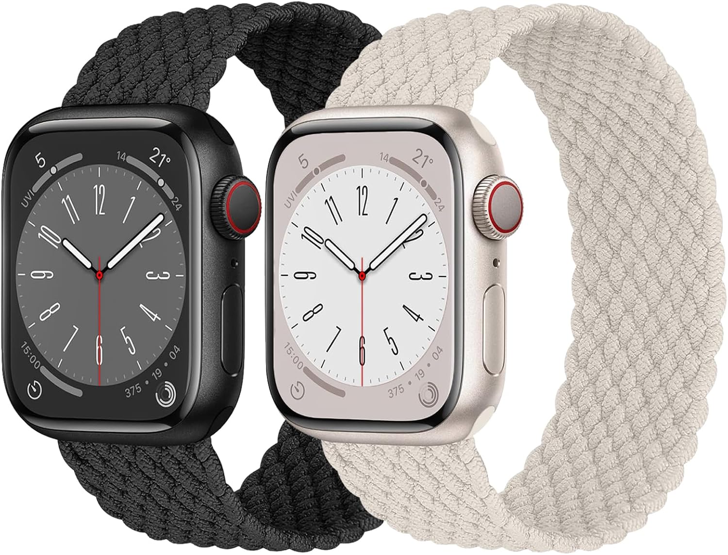 Elastic Braided Solo Loop Apple Watch Band Duo
