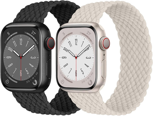 Elastic Braided Solo Loop Apple Watch Band Duo