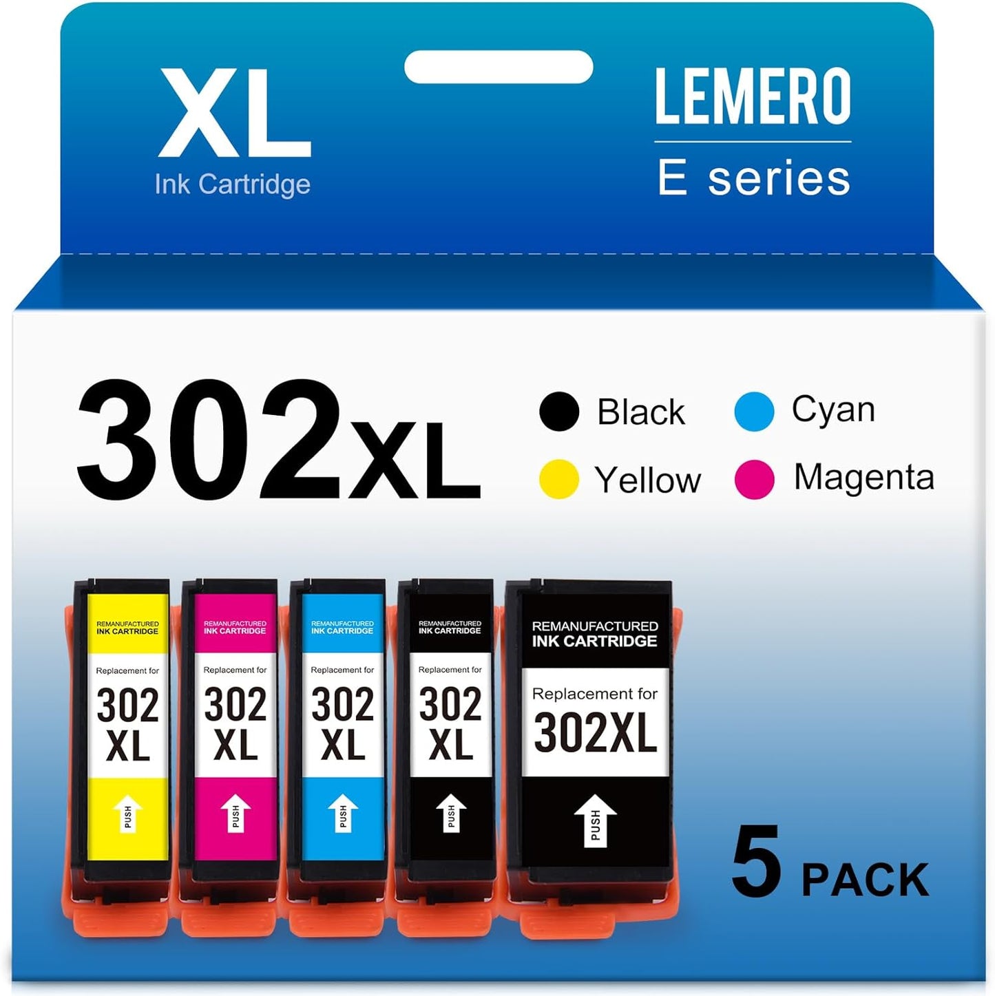 Vibrant Prints: LEMERO 302XL Ink for Epson XP-6100