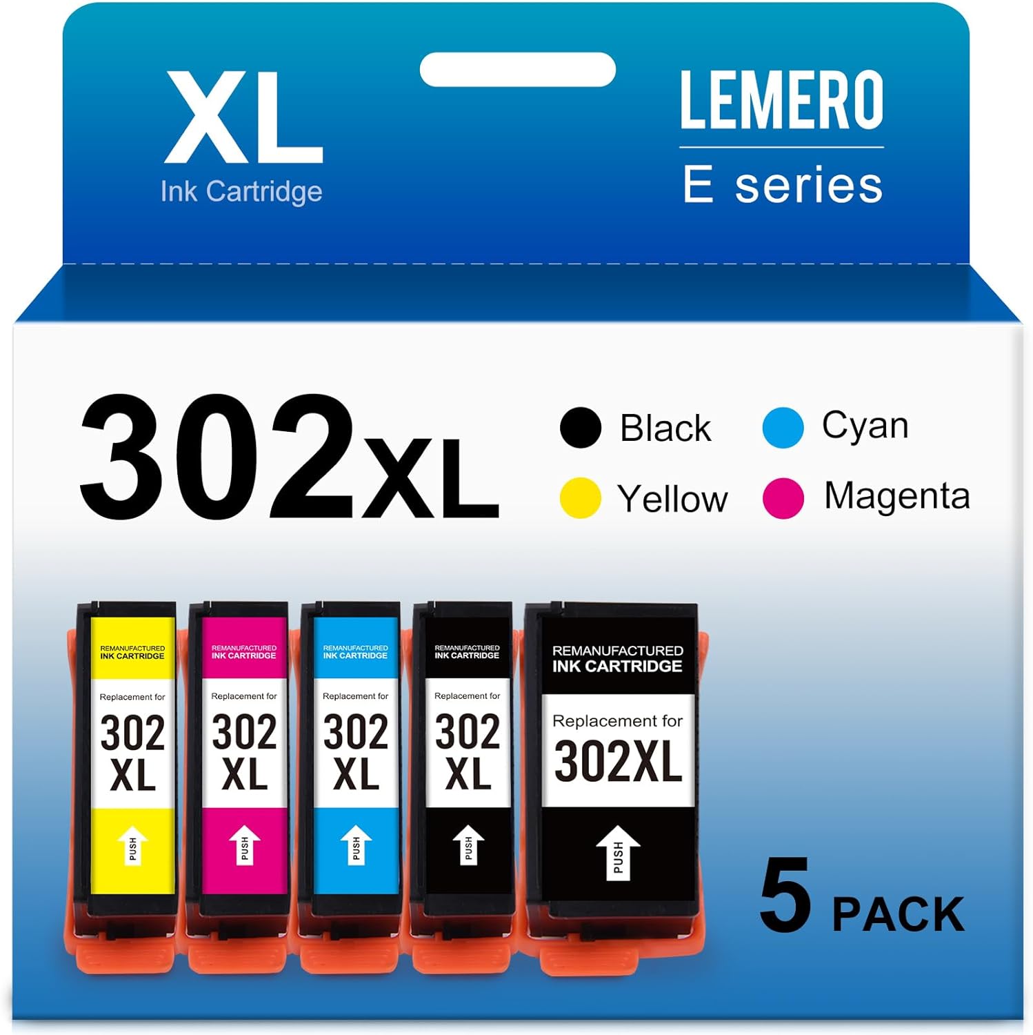 Vibrant Prints: LEMERO 302XL Ink for Epson XP-6100