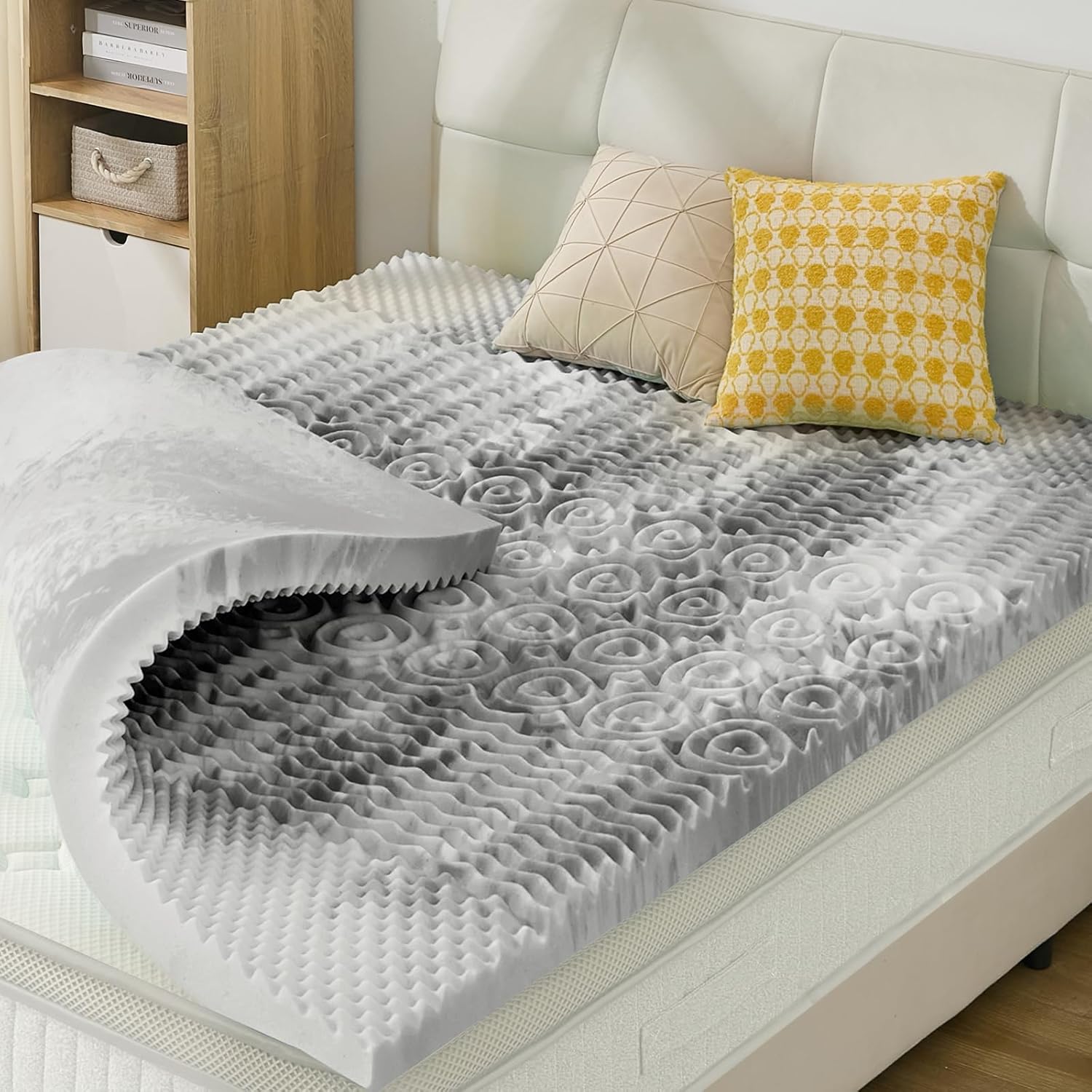 2 Inch Memory Foam Mattress Topper for Ultimate Comfort