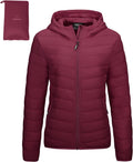 Outdoor Ventures Women's Packable Lightweight Full-Zip Puffer Jacket 1