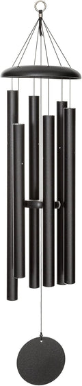 44 in Black Corinthian Bells Wind Chime - Handcrafted Pentatonic Tone