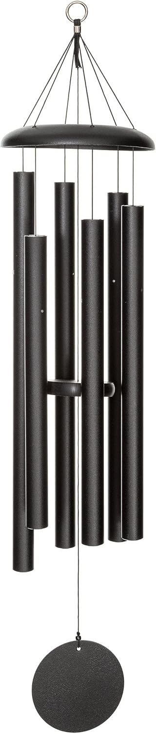 Corinthian Bells 44 inch Black Wind Chime for Outdoor Decor
