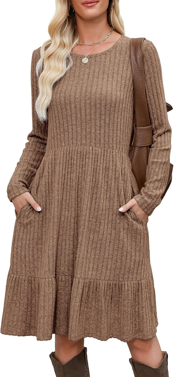 Berydress Fall Sweater Dresses for Women with Pockets and Style