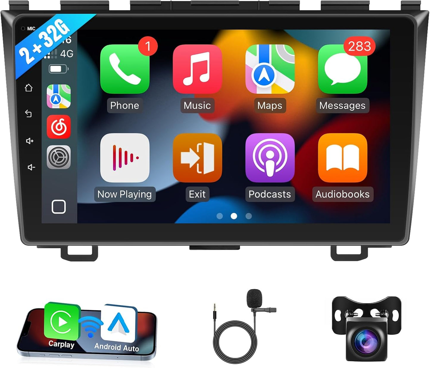 Car Stereo Radio for Honda CRV 2007-2011 with Wireless CarPlay