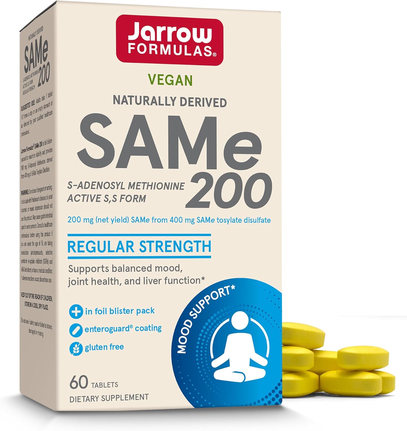 Jarrow Formulas Same 200 mg for Joint Health and Brain Support
