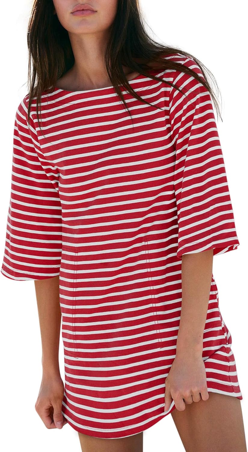 Yousify Womens T Shirt Dress Cotton Summer Dresses 2025 Casual