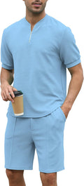 Mens Tracksuits 2 Piece Set - Breathable Polyester Stretch Fit