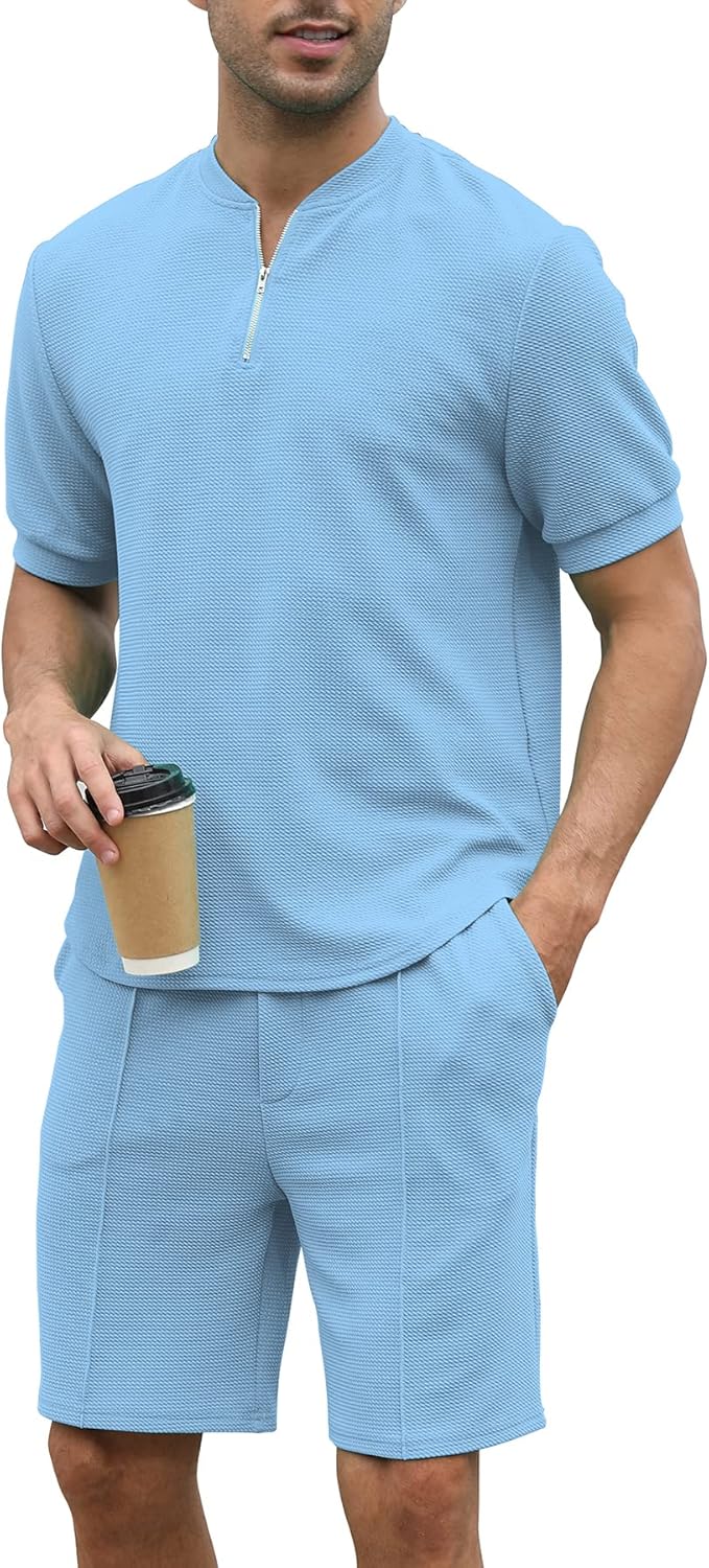 Fashion Men's Tracksuits 2 Piece Casual Athletic Jogging Set