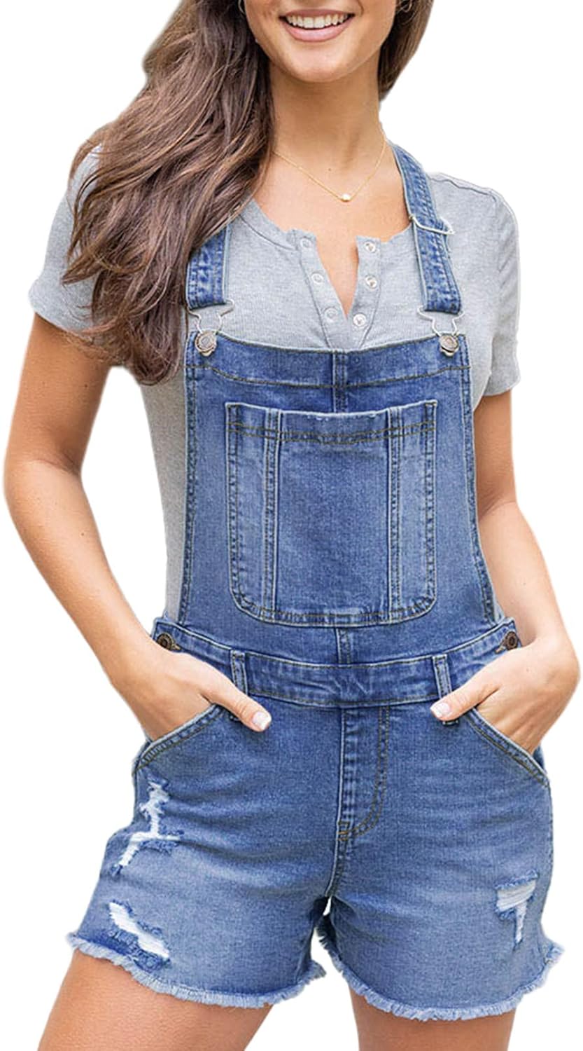 Stylish Pink Queen Women's Denim Shortalls for Every Occasion