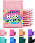 Poly Bubble Mailers 6x10 250 Pack Light Pink - Waterproof Padded