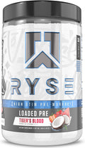RYSE Loaded Pre Workout Powder Tiger's Blood - Pump, Focus, Energy