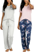 Women's Comfy Pajama Sets 2 Pack - Short & Long Sleeve Options deliver
