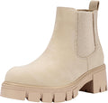Vepose Women's 936 Chelsea Ankle Boots Platform Lug Sole (Style FXBJ)