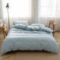 FACE TWO FACE King Size Duvet Cover Set in Light Blue Color