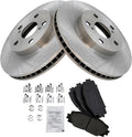 Front Brake Pad & Rotor Kit Ceramic for Lexus CT200h and Toyota Prius