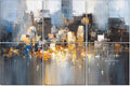 Art Acoustic Panels 72in x 48in - Abstract City Sound Absorbing