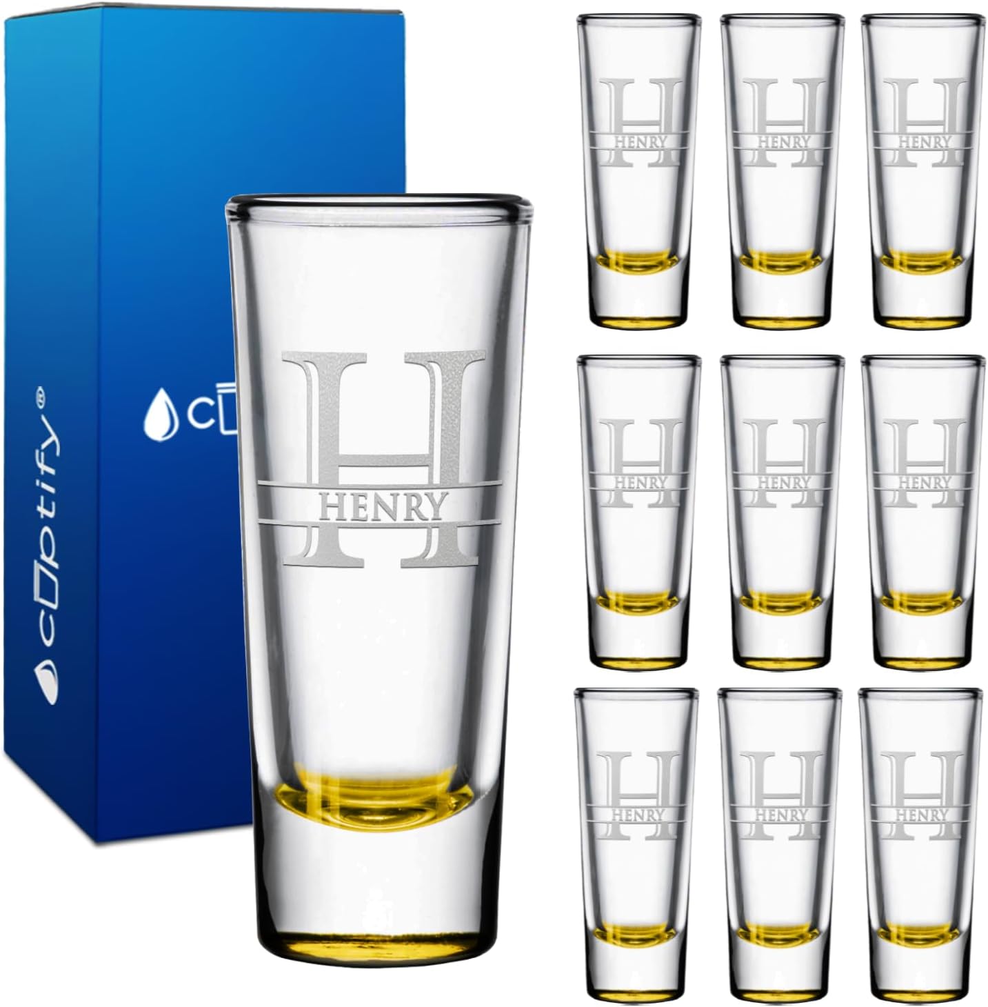 Personalized Shot Glasses Set of 10 for Unique Gifts and Events