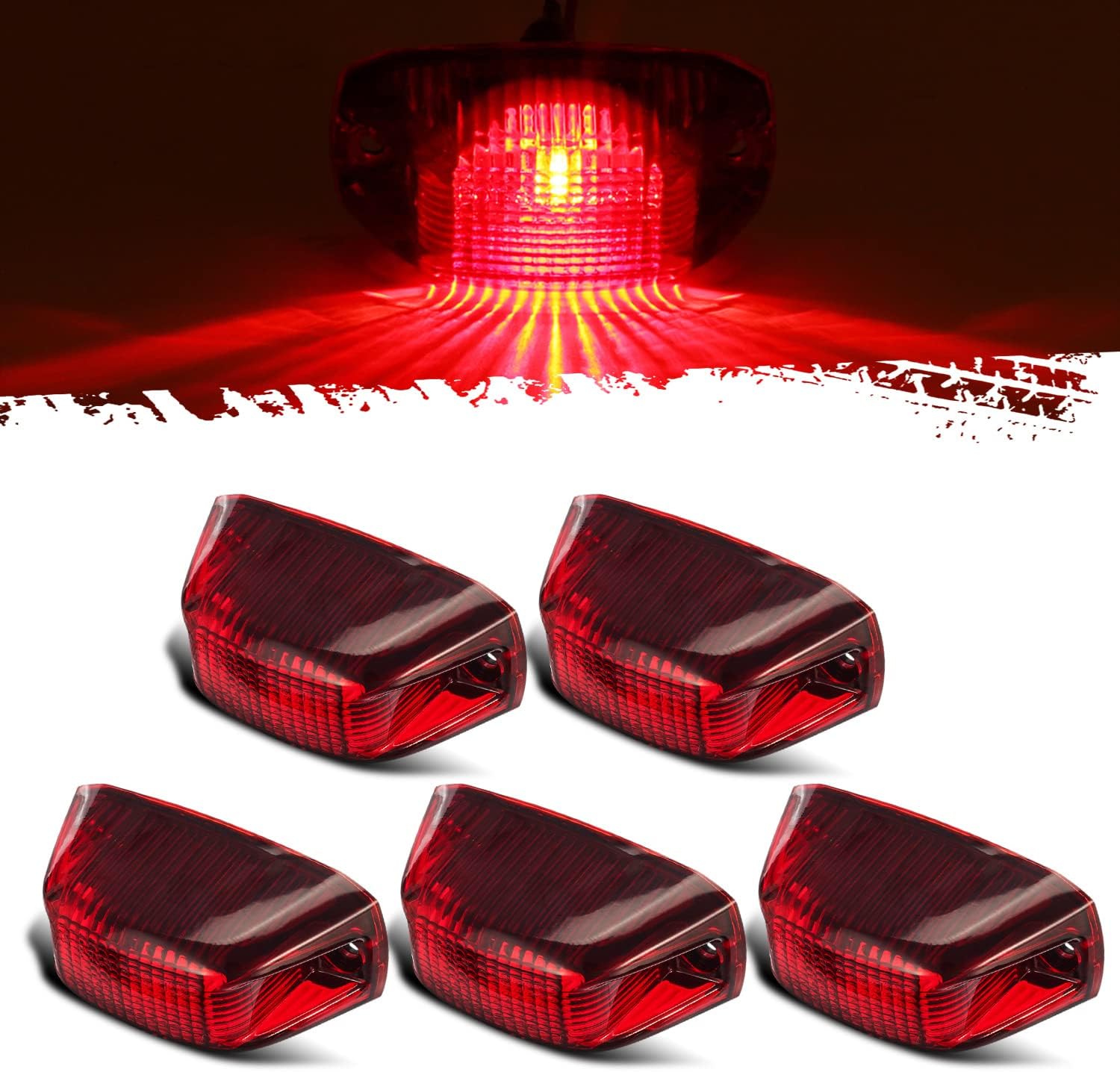 Partsam Replacement Rear Cab Marker Lights for Ram Promaster Vans