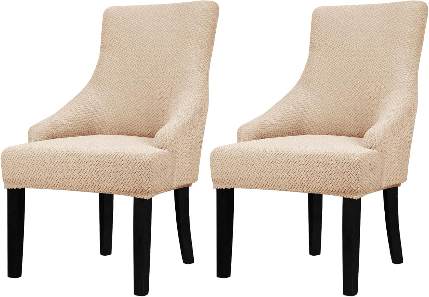 Lellen Stretch Wingback Chair Cover - Durable and Stylish Slipcover