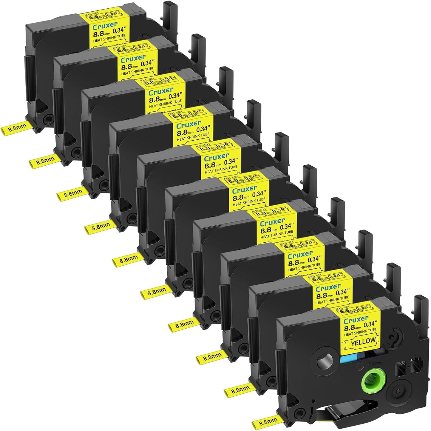 10 Pack Compatible Heat Shrink Tube for P-Touch Label Makers