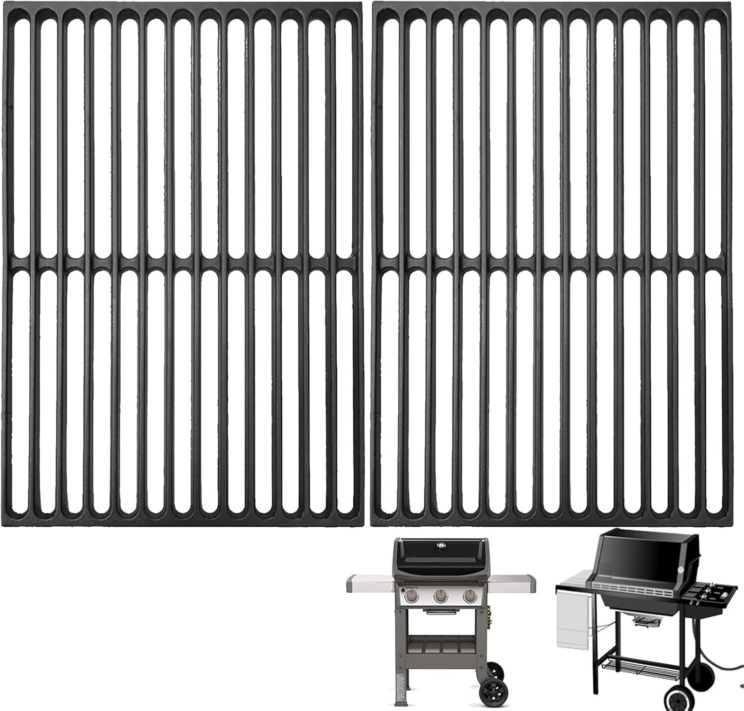 Premium Cast Iron Grill Grates for Weber Spirit 300 Series