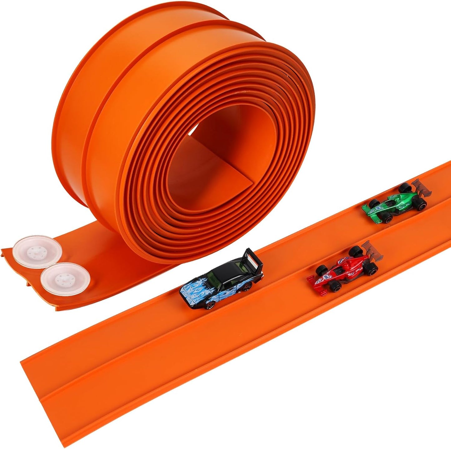 15 Ft Flexible Race Track for Kids with 3 Cars and Storage Bag
