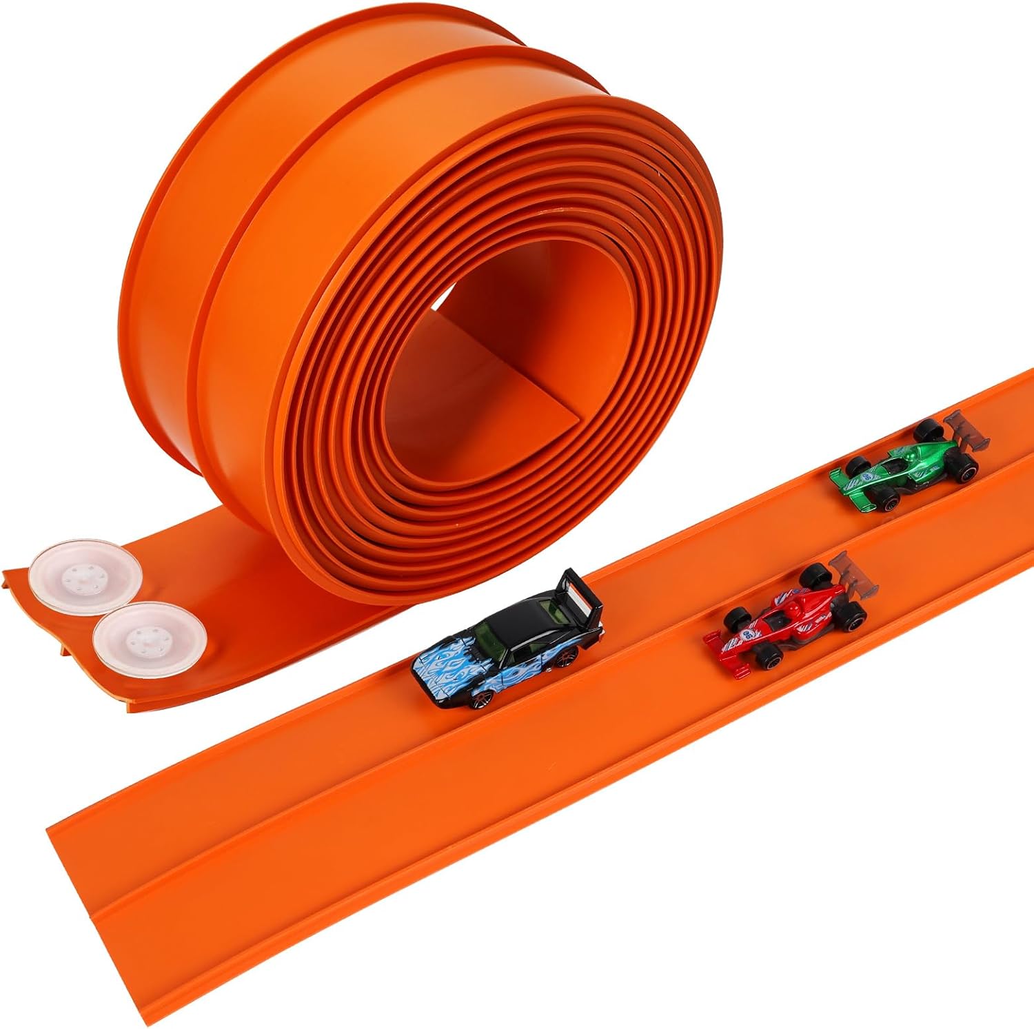 15 Ft Flexible Race Track for Kids with 3 Cars and Storage Bag