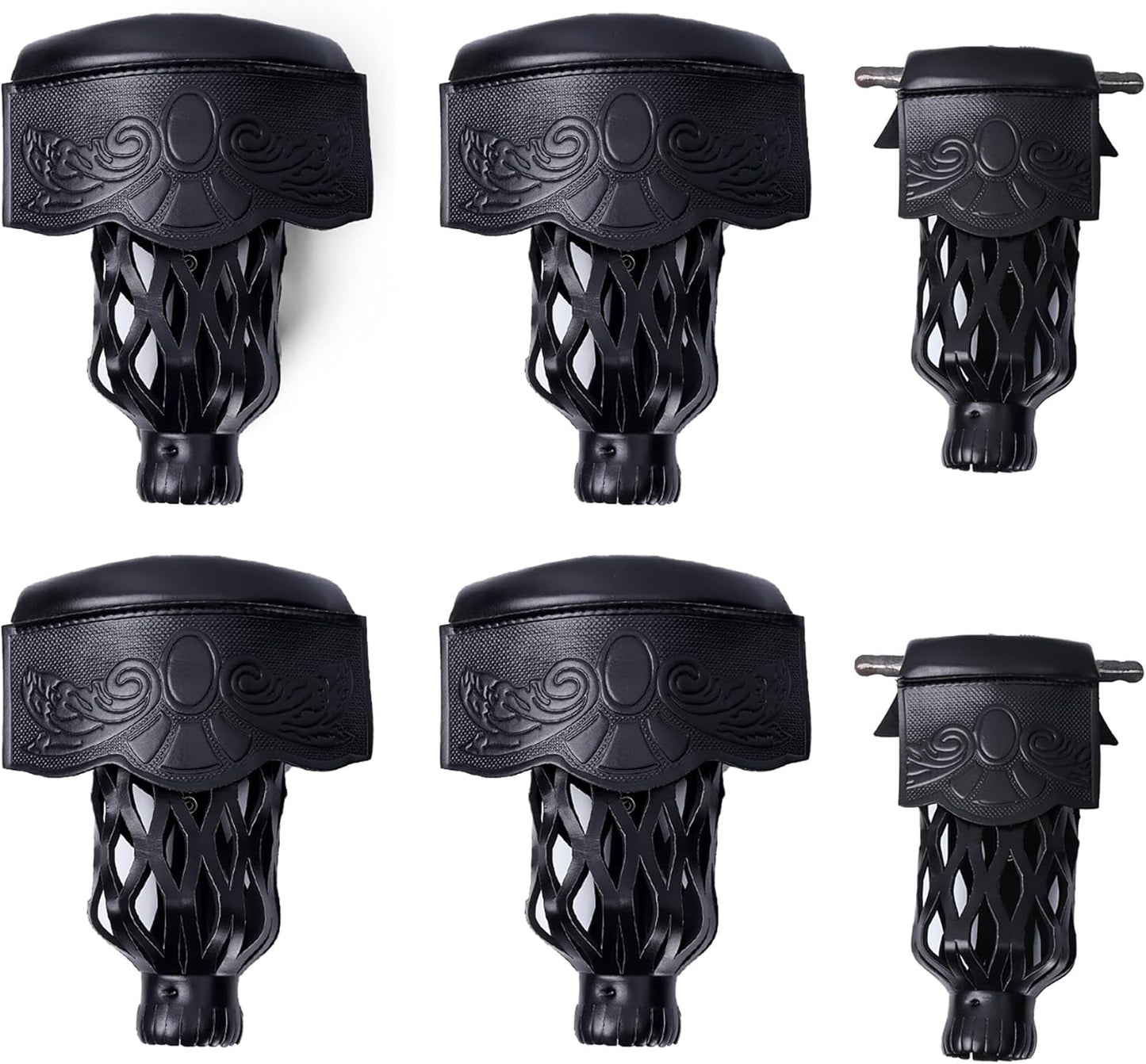 Set of 6 Heavy Duty PU Leather Billiard Pool Table Pockets