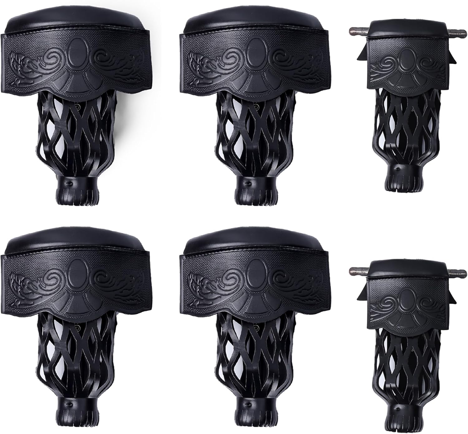 Set of 6 Heavy Duty PU Leather Billiard Pool Table Pockets